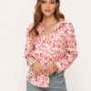 Turn Down Collar Plus Size Office Shirt Top