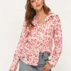 Turn Down Collar Plus Size Office Shirt Top - Image 3