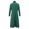 Turtleneck Warm Casual Long Sleeve Solid Maxi Party Dress - Image 23