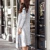 Turtleneck Warm Casual Long Sleeve Solid Maxi Party Dress - Image 7