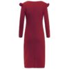 V Neck  Fashion Ruffled Long Sleeve Elegant Party Dress - Image 12