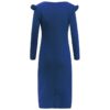 V Neck  Fashion Ruffled Long Sleeve Elegant Party Dress - Image 18
