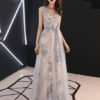 V Neck Graduation Prom Party Dress - Image 2