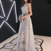 V Neck Graduation Prom Party Dress - Image 7