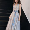 V Neck Graduation Prom Party Dress - Image 5