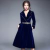 Velvet Elegant evening party Short Dress - Image 4