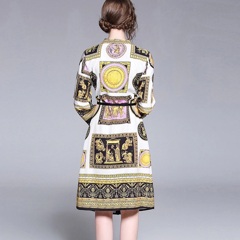 Vestidos Femme Full Sleeve Knee-Length Dresses - Image 6