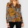 Vintage Animal Print Leopard Blouses - Image 7
