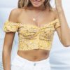 Vintage Casual Print Crop Tops - Image 4