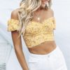 Vintage Casual Print Crop Tops - Image 5