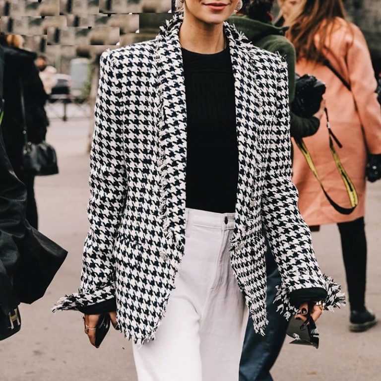 Vintage Houndstooth Blazer