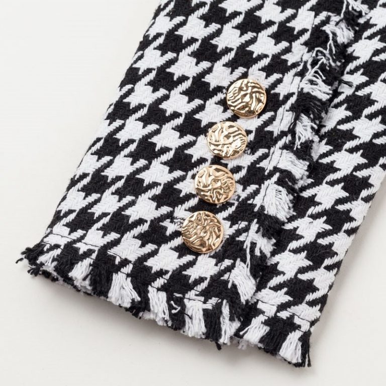 Vintage Houndstooth Blazer - Image 6