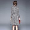 Vintage Plaid full Sleeve Sashes Mini Ball dress - Image 5