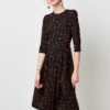 Vintage Print Elegant A-line Party Midi Dress - Image 18