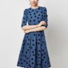 Vintage Print Elegant A-line Party Midi Dress - Image 22