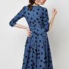 Vintage Print Elegant A-line Party Midi Dress - Image 24