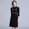 Vintage elegant office work slim party dress - Image 3