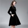 Warm Velvet Slim long-sleeved Knee-Length dress - Image 3