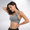 Wireless No Padding Racerback Seamless Sports Bra - Image 3