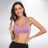 Wireless Strappy Comfortable Support Fitness Sports Bra - Image 7