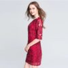 lace embroidery Plus size Vestidos short Dress - Image 3