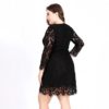 lace plus size bodycon Sexy mini short dress - Image 5