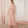 Batwing Sleeve Floral Modest Maxi Dress - Image 2
