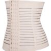 Body Waist Shaper Underbust Stripes Front Buttons Waist Girdle - Image 2