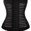Body Waist Shaper Underbust Stripes Front Buttons Waist Girdle - Image 4