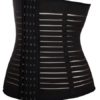 Body Waist Shaper Underbust Stripes Front Buttons Waist Girdle - Image 5