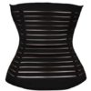Body Waist Shaper Underbust Stripes Front Buttons Waist Girdle - Image 6