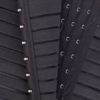 Body Waist Shaper Underbust Stripes Front Buttons Waist Girdle - Image 7