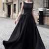 Bow Tie Cut Out Back Vintage Evening Dress - Image 4
