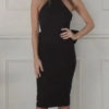 Halter Bows Sleeveless Backless Semi Formal Party Dresses - Image 3
