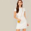 Cap Sleeve Elegant Bodycon Short Ladies Dress