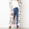 Cardigans V Neck Animal Print - Image 4