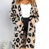 Cardigans V Neck Animal Print - Image 5