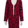 Cardigans V Neck Animal Print - Image 12