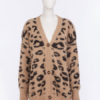 Cardigans Long Sleeve V Neck Animal Print - Image 6
