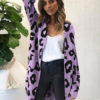 Cardigans V Neck Animal Print - Image 7