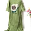 Cartoon Fruit Print Leisure Overhead Nightgown
