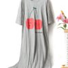Cartoon Fruit Print Leisure Overhead Nightgown - Image 4