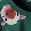 Cartoon Pig Printing Cotton Nightgown - Image 8