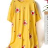 Cartoon Pig Printing Cotton Nightgown