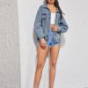 Casual Double Pocket Streetwear Denim Jacket - Image 2