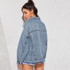 Casual Double Pocket Streetwear Denim Jacket - Image 3