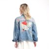 Casual Embroidery Long Sleeve Cotton Denim Fancy Jacket - Image 2