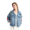 Casual Embroidery Long Sleeve Cotton Denim Fancy Jacket