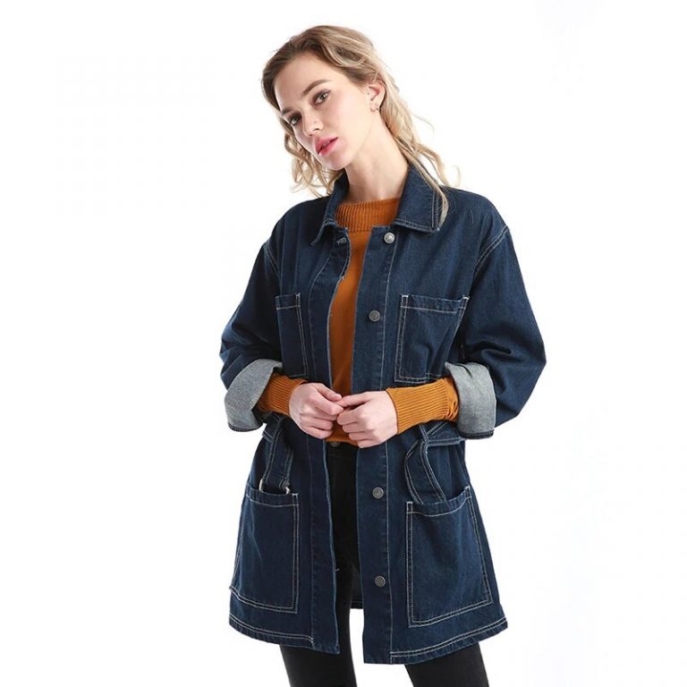Casual Long Sleeve Fancy Denim Jacket