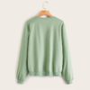 Letter And Car Print Casual Sweatshirt - Image 3